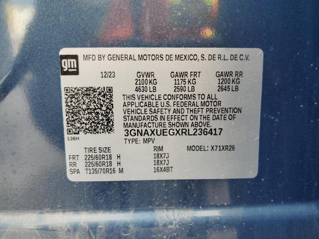 2024 Chevrolet Equinox Lt VIN: 3GNAXUEGXRL236417 Lot: 53231234