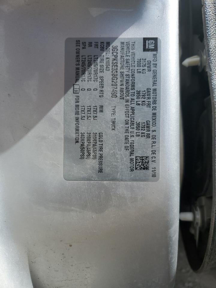 3GCPKSE35BG207490 2011 Chevrolet Silverado K1500 Lt