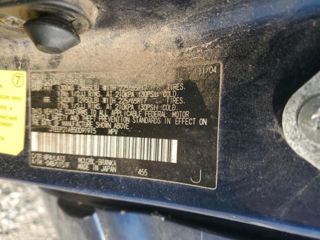 2005 Toyota Highlander Limited VIN: JTEEP21A850091915 Lot: 53667484