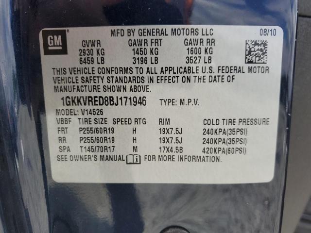 2011 GMC Acadia Slt-1 VIN: 1GKKVRED8BJ171946 Lot: 55045364