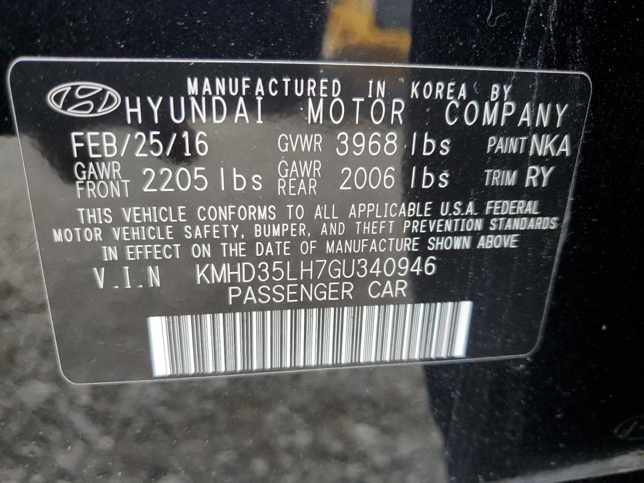 KMHD35LH7GU340946 2016 Hyundai Elantra Gt