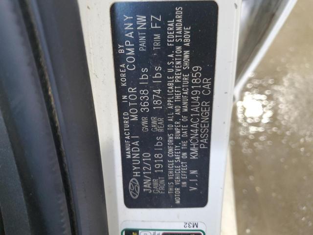 2010 Hyundai Accent Gls VIN: KMHCN4AC1AU491859 Lot: 56445294