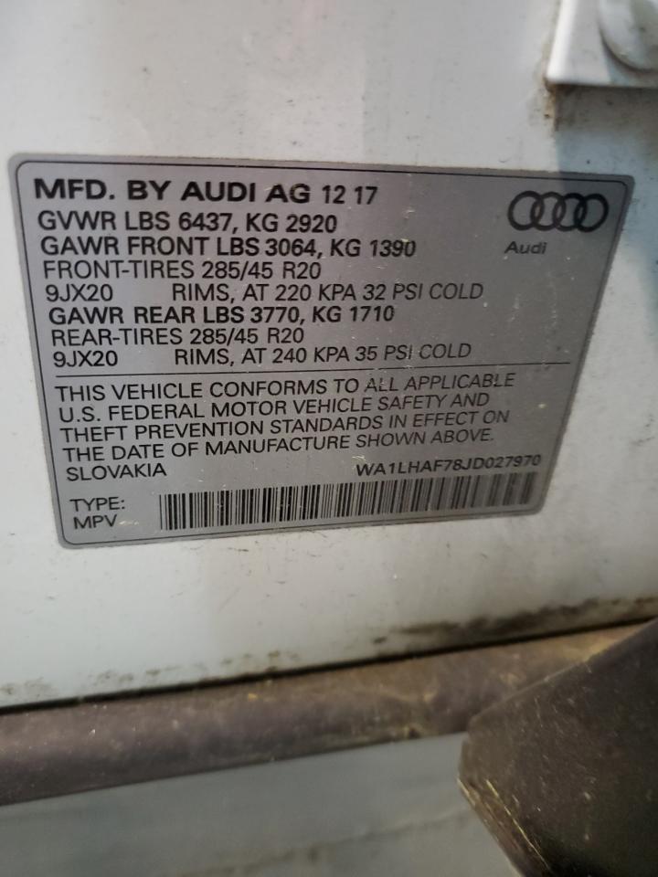 WA1LHAF78JD027970 2018 Audi Q7 Premium Plus