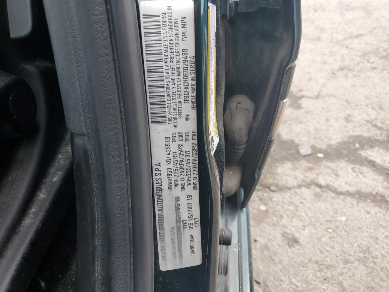 ZFBCFACH0EZ029488 2014 Fiat 500L Lounge