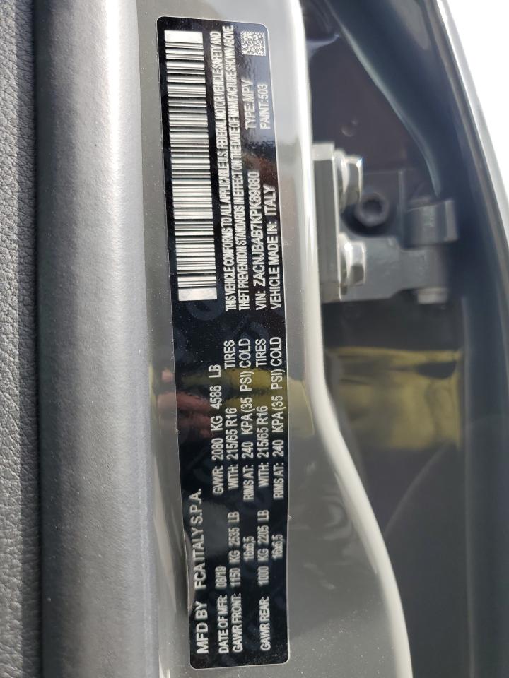 ZACNJBAB7KPK89080 2019 Jeep Renegade Sport