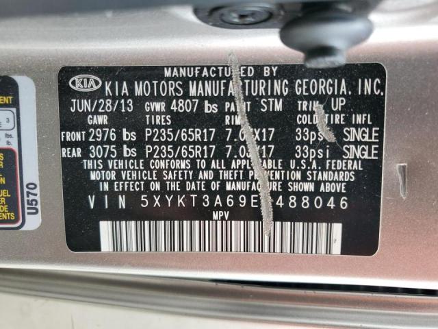 2014 Kia Sorento Lx VIN: 5XYKT3A69EG488046 Lot: 54725724