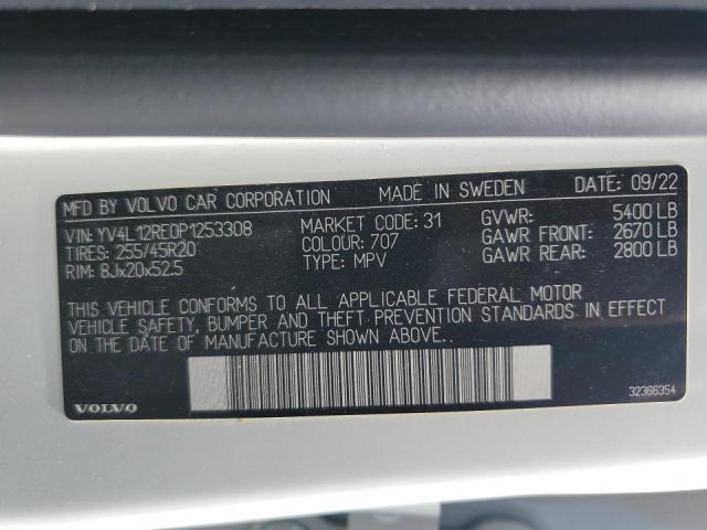 2023 VOLVO XC60 PLUS YV4L12RE0P1253308