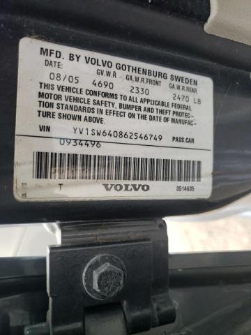 2006 Volvo V70 VIN: YV1SW640862546749 Lot: 56946324