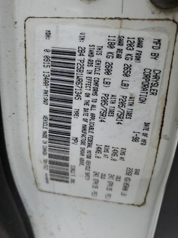 1998 Dodge Caravan VIN: 2B4FP25B1WR671345 Lot: 55303914