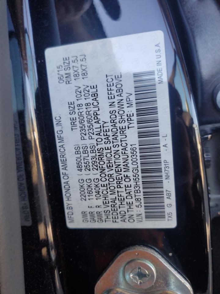 5J8TB3H55GL003561 2013 Acura Rdx Technology