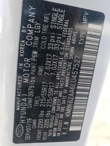 2020 HYUNDAI KONA SEL P - KM8K62AA6LU457527