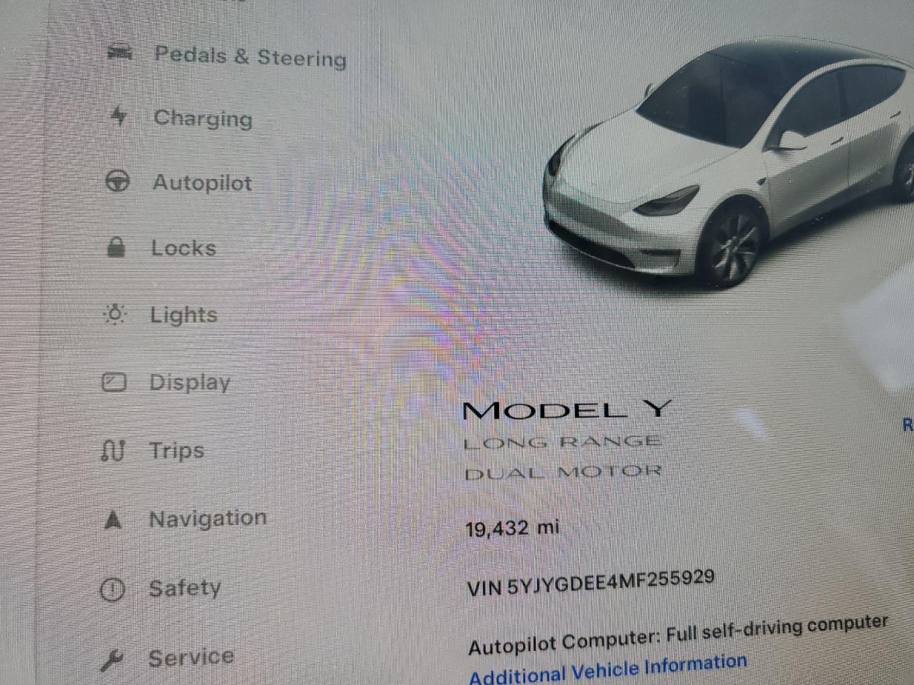 5YJYGDEE4MF255929 2021 Tesla Model Y