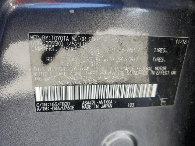 2017 Toyota Rav4 Le VIN: JTMZFREV6HJ704238 Lot: 55545084