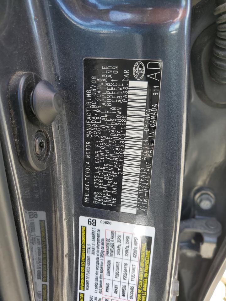 2T1LE40EX9C010488 2009 Toyota Corolla Matrix S