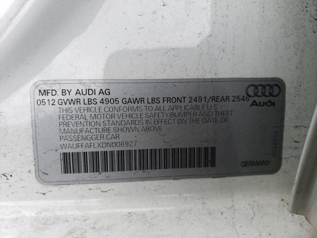 VIN WAUFFAFLXDN006927 2013 Audi A4, Premium Plus no.12