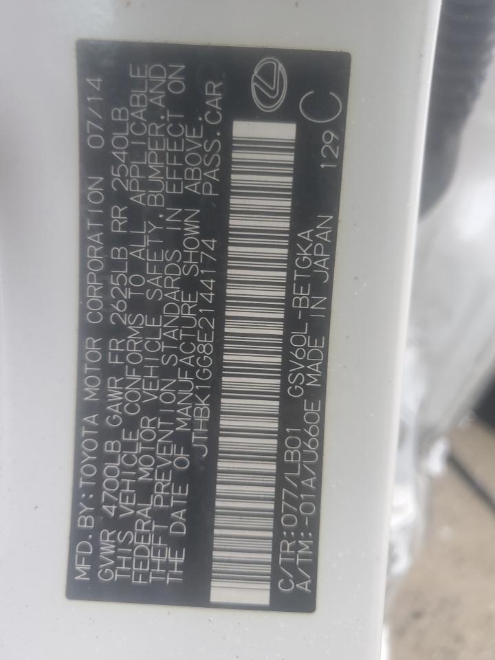 JTHBK1GG8E2144174 2014 Lexus Es 350