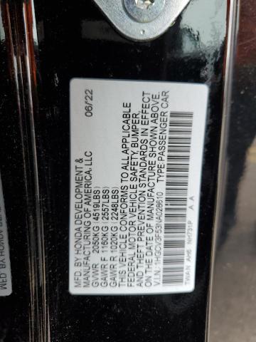 2022 Honda Accord Hybrid Exl VIN: 1HGCV3F53NA028610 Lot: 54035834