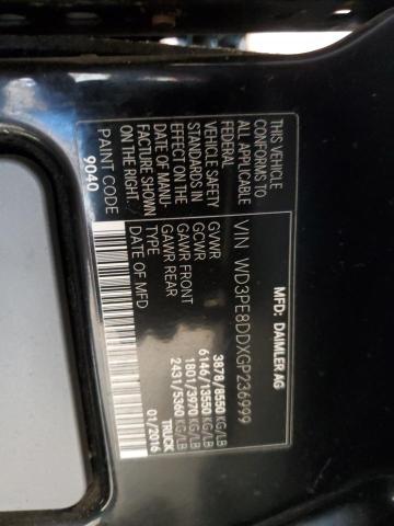 2016 Mercedes-Benz Sprinter 2500 VIN: WD3PE8DDXGP236999 Lot: 55366744