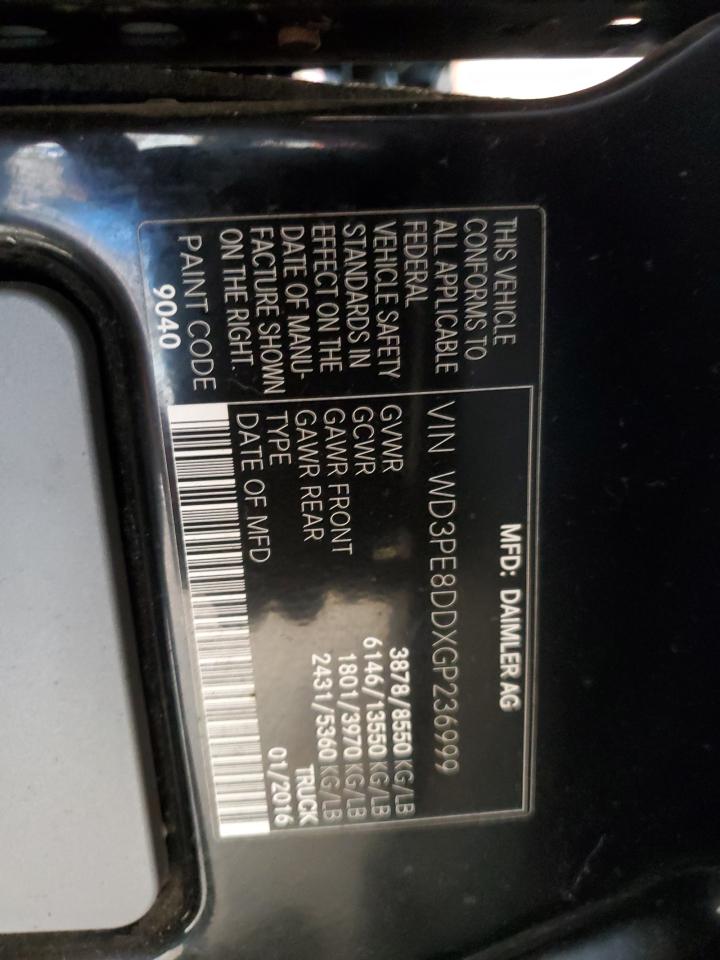 WD3PE8DDXGP236999 2016 Mercedes-Benz Sprinter 2500