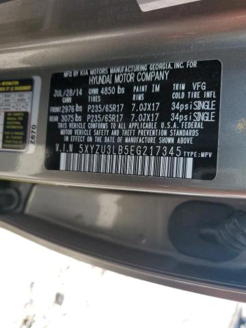 2014 Hyundai Santa Fe Sport VIN: 5XYZU3LB5EG217345 Lot: 54180824