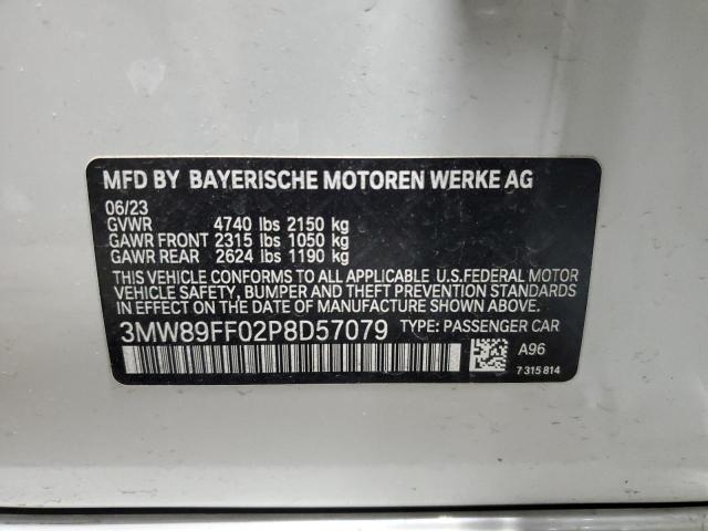 2023 BMW 330Xi VIN: 3MW89FF02P8D57079 Lot: 53850604