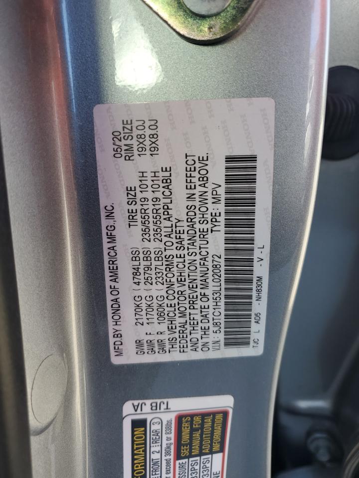 5J8TC1H53LL020872 2020 Acura Rdx Technology