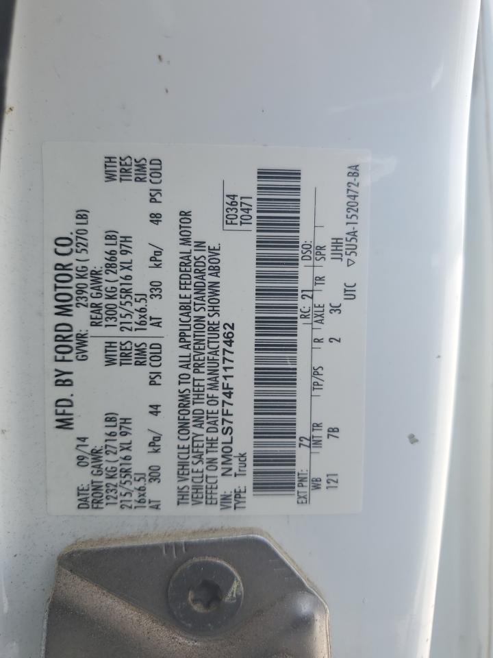 NM0LS7F74F1177462 2015 Ford Transit Connect Xlt