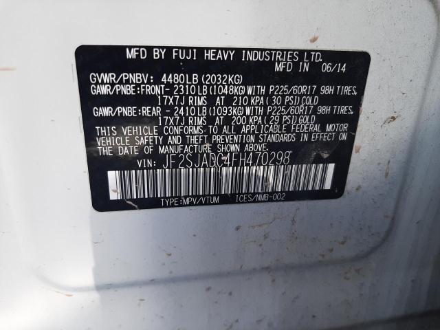 2015 Subaru Forester 2.5I Premium VIN: JF2SJADC4FH470298 Lot: 53892774