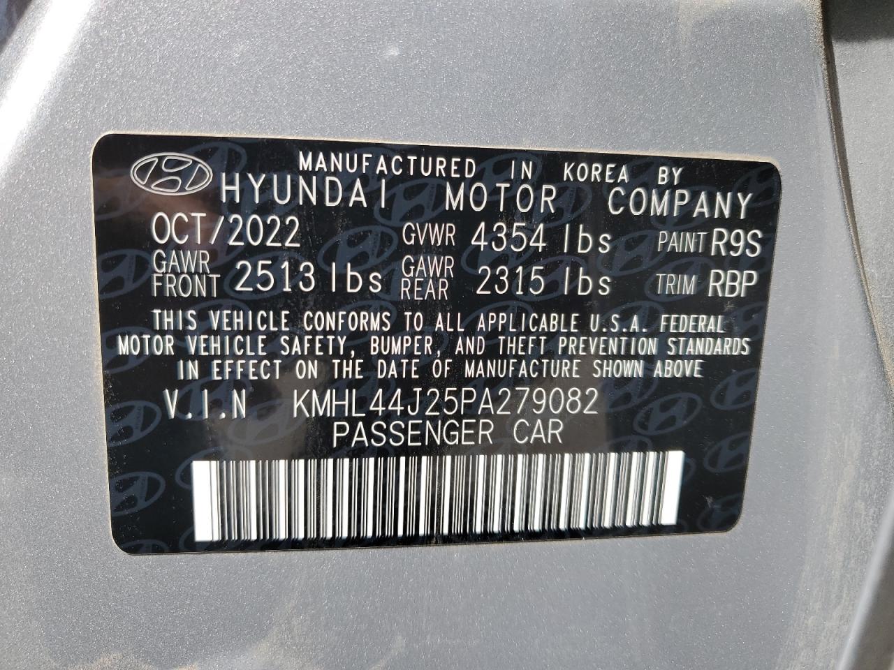 KMHL44J25PA279082 2023 Hyundai Sonata Sel Plus