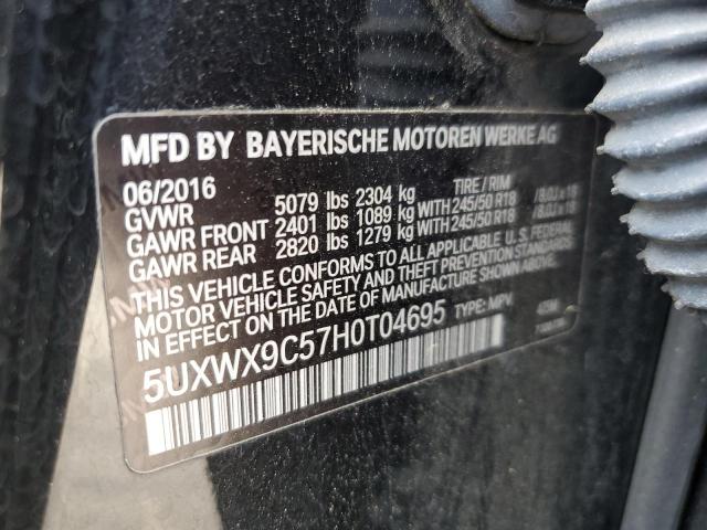 2017 BMW X3 xDrive28I VIN: 5UXWX9C57H0T04695 Lot: 56286874