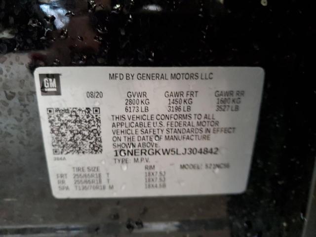 2020 Chevrolet Traverse Lt VIN: 1GNERGKW5LJ304842 Lot: 56027084