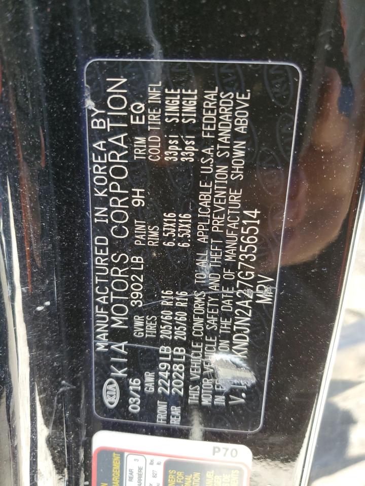 KNDJN2A27G7356514 2016 Kia Soul