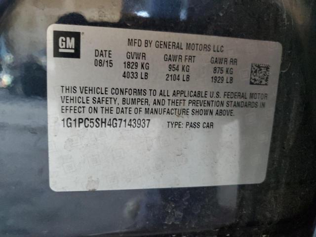 2016 CHEVROLET CRUZE LIMI - 1G1PC5SH4G7143937