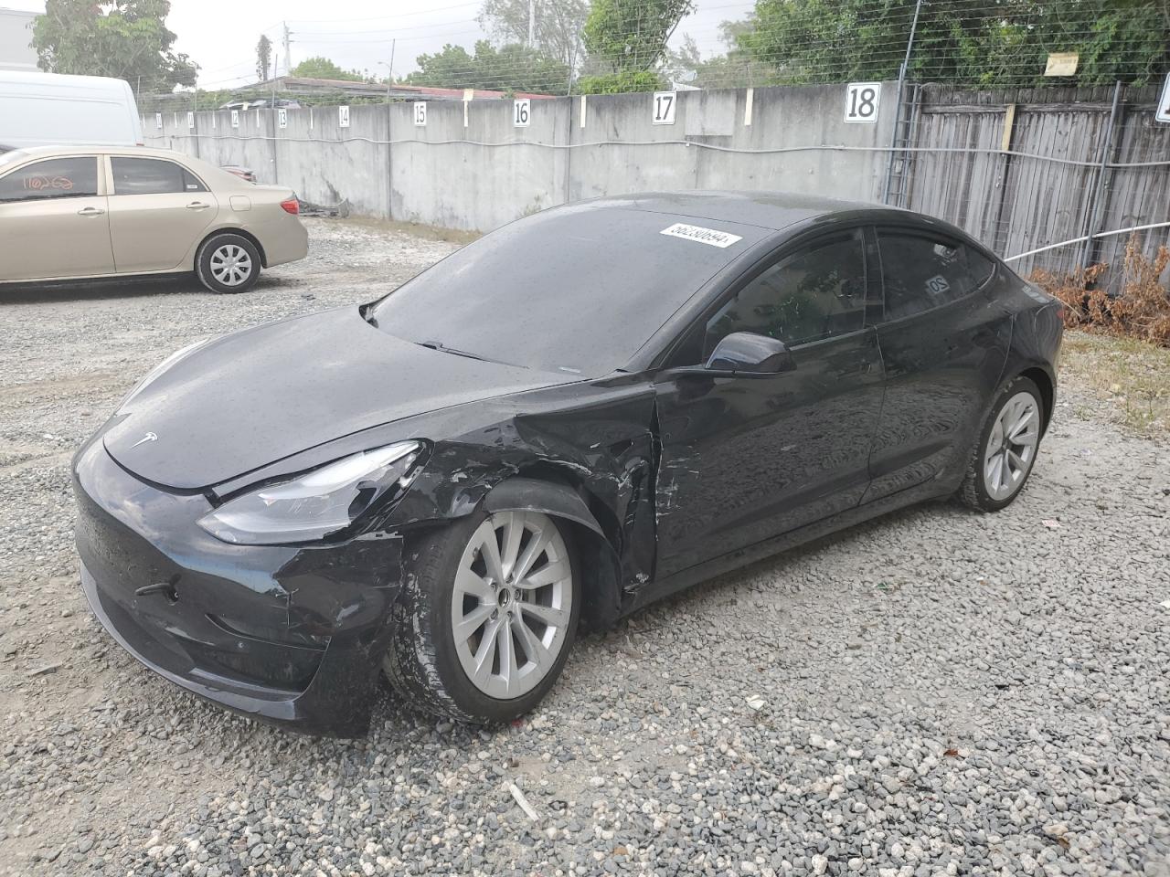 Lot #2996566516 2021 TESLA MODEL 3