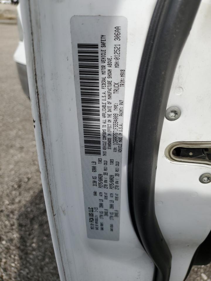 1C6RR7GT1FS594009 2015 Ram 1500 Slt