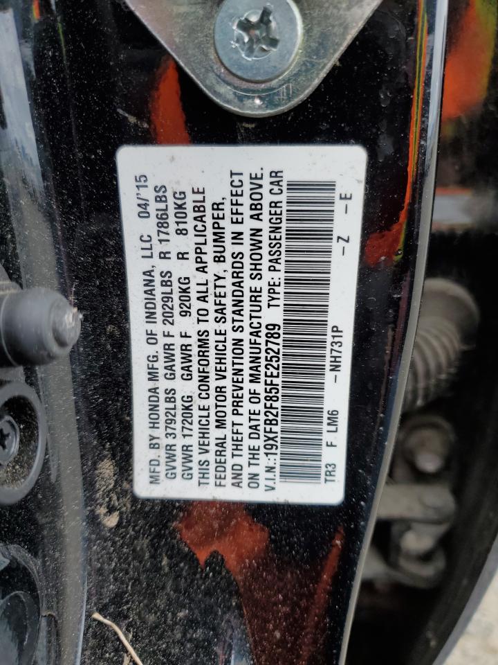 19XFB2F85FE252789 2015 Honda Civic Ex 19XFB2F85FE252789 2015 Honda Civic Ex