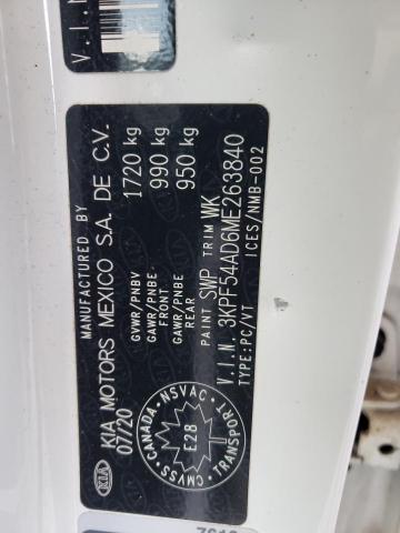 2021 Kia Forte Ex VIN: 3KPF54AD6ME263840 Lot: 55321854