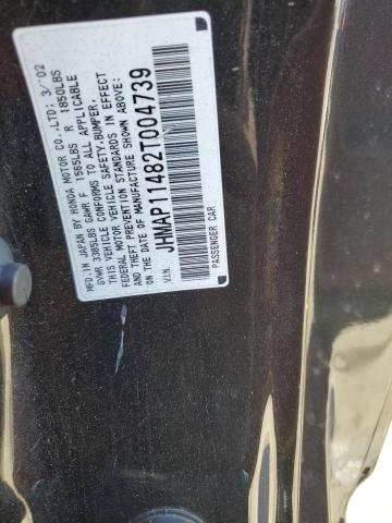 2002 Honda S2000 VIN: JHMAP11482T004739 Lot: 57254144