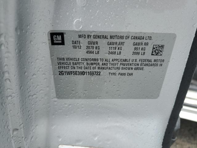 2013 Chevrolet Impala Ls VIN: 2G1WF5E39D1169722 Lot: 56932584