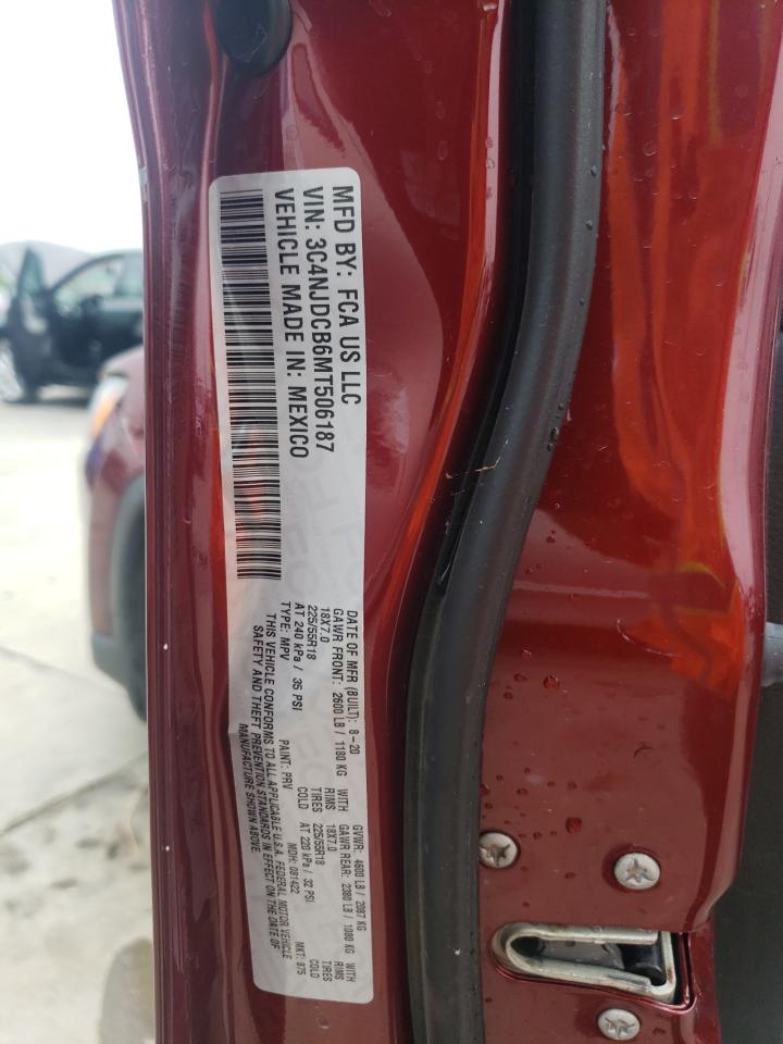 3C4NJDCB6MT506187 2021 Jeep Compass Limited