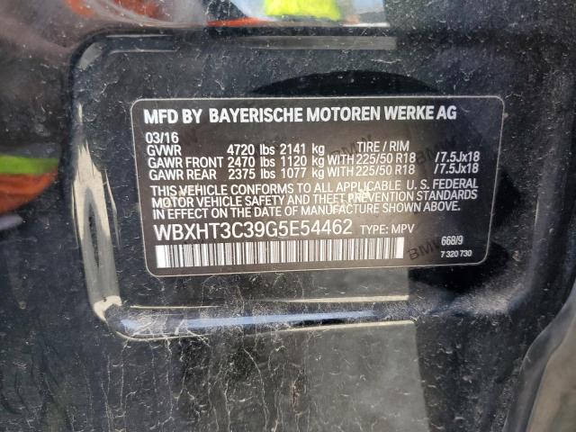 2016 BMW X1 xDrive28I VIN: WBXHT3C39G5E54462 Lot: 55022014