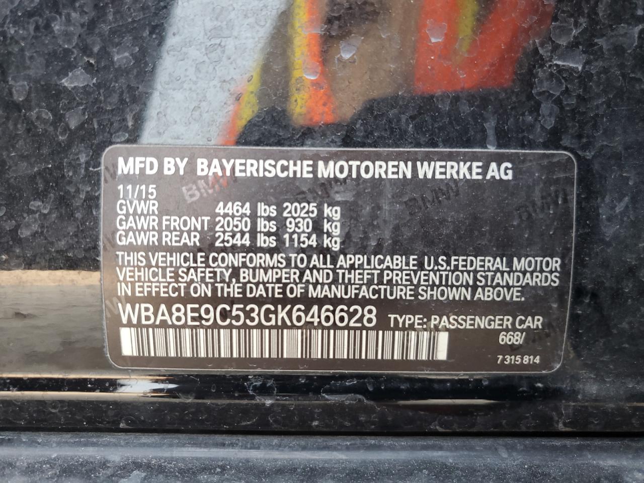 WBA8E9C53GK646628 2016 BMW 328 I Sulev