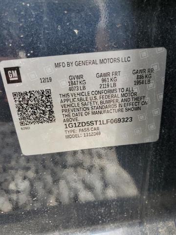 2020 Chevrolet Malibu Lt VIN: 1G1ZD5ST1LF069323 Lot: 56087524