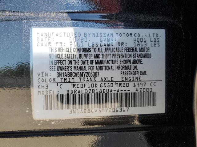 2021 Nissan Sentra Sv VIN: 3N1AB8CV5MY206367 Lot: 56584534