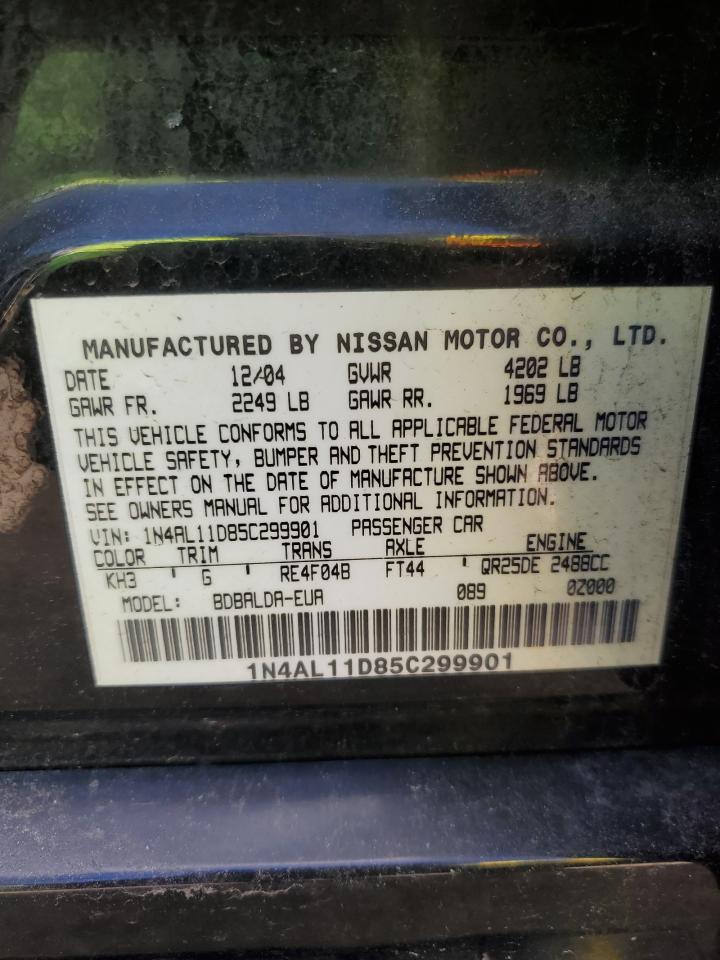 1N4AL11D85C299901 2005 Nissan Altima S