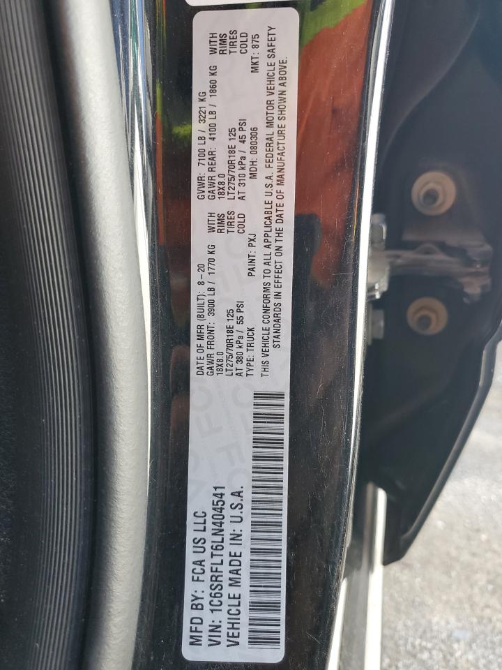 1C6SRFLT6LN404541 2020 Ram 1500 Rebel