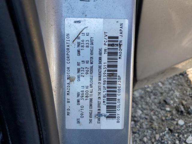 2011 Mazda 3 I VIN: JM1BL1UF9B1394311 Lot: 53275944