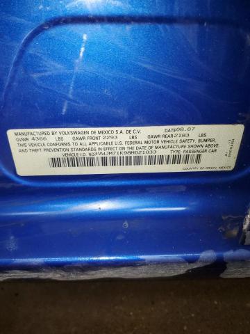 2008 Volkswagen Jetta S VIN: 3VWJM71K98M021033 Lot: 55622784