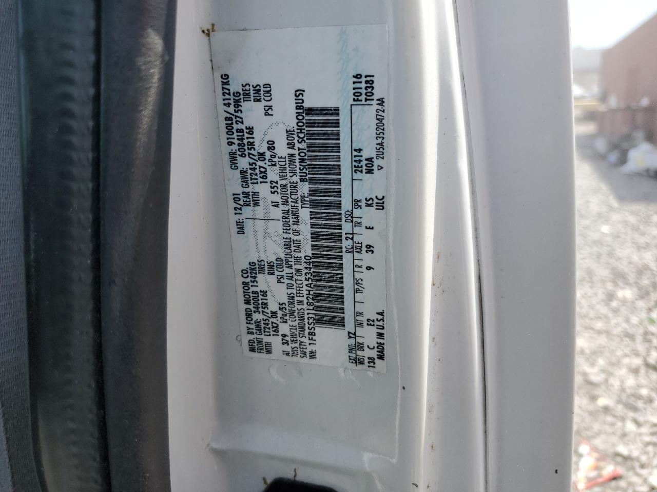 1FBSS31L82HA53440 2002 Ford Econoline E350 Super Duty Wagon