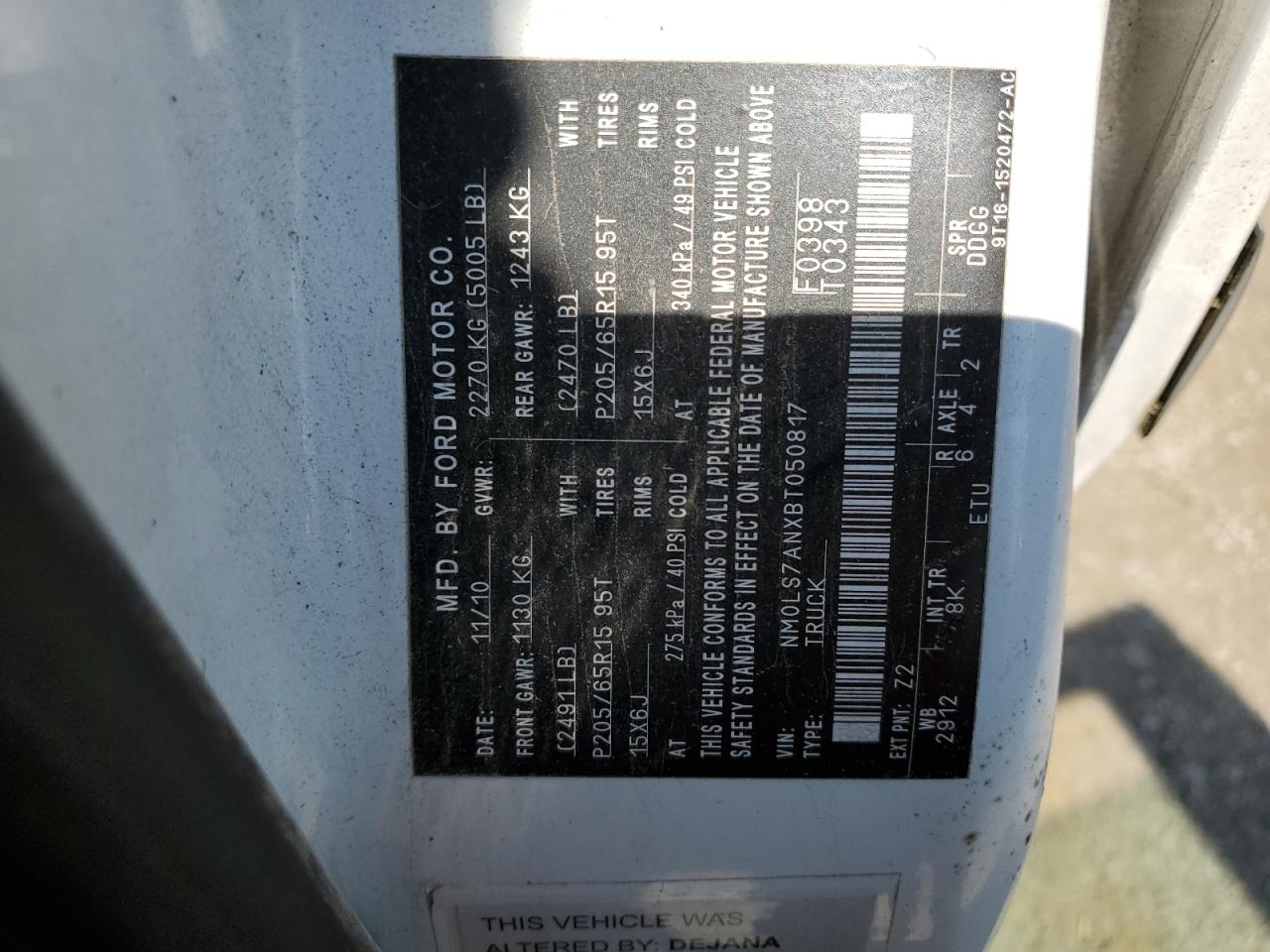 NM0LS7ANXBT050817 2011 Ford Transit Connect Xl